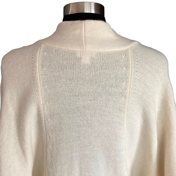 Pure Jill Wool Blend Cream Sweater V-Neck Pocket Sz S/M Closet Staple Layering - Picture 8 of 12